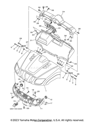 Front Fender Schematic