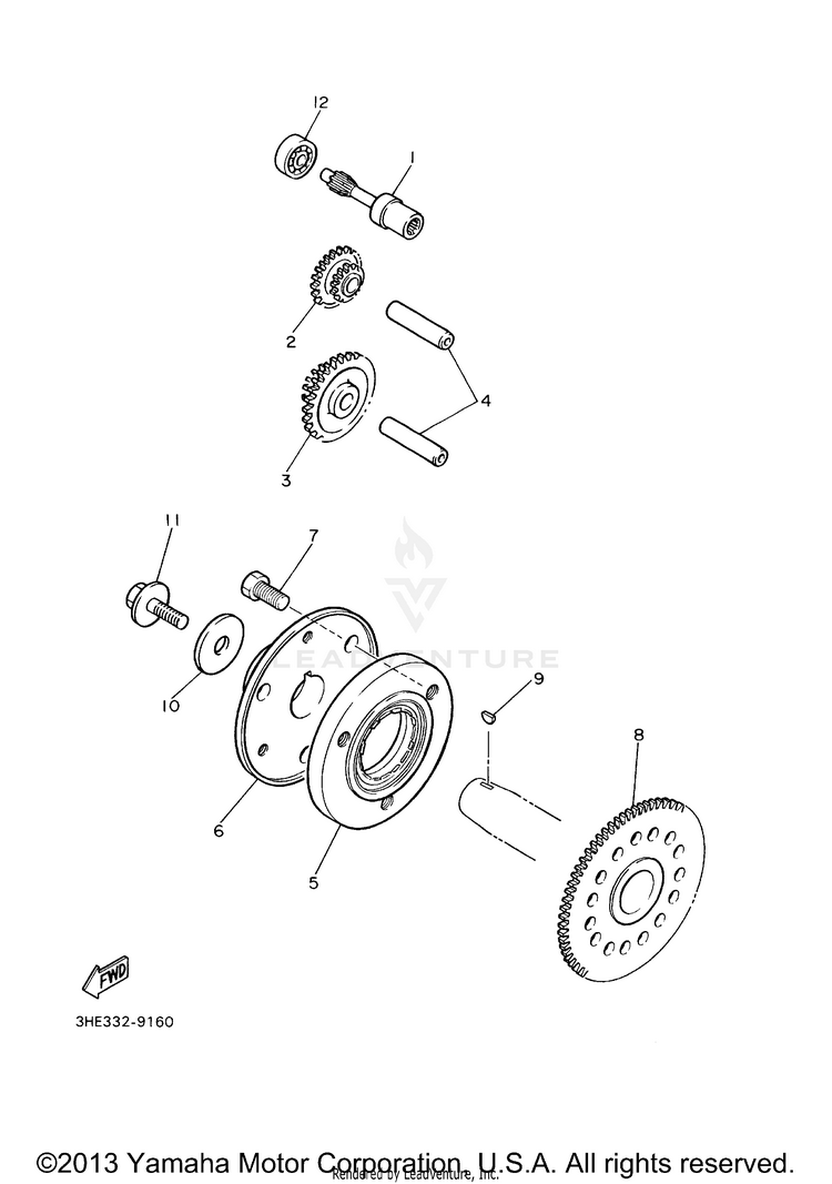 Starter Clutch Schematic