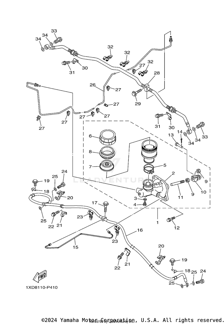 Master Cylinder Schematic