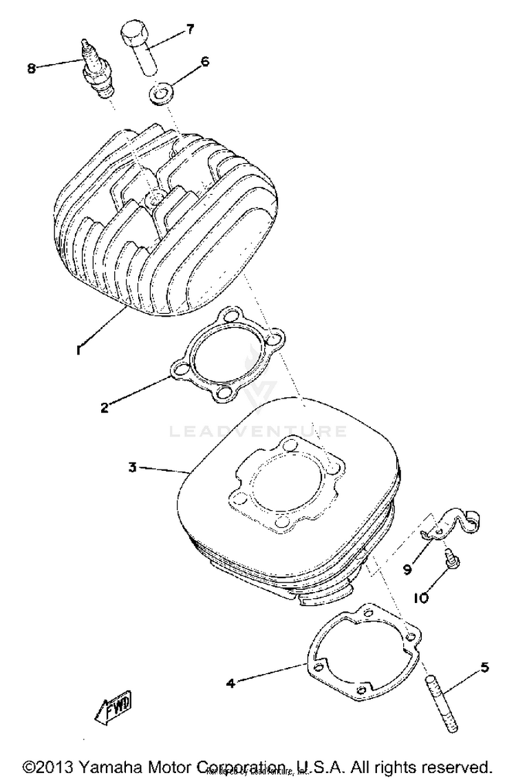 Cylinder Head - Cylinder Schematic