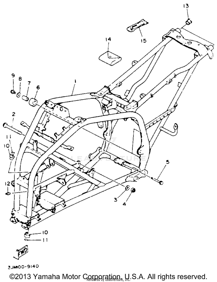 Frame BLASTER - YFS200E - 1993 Schematic
