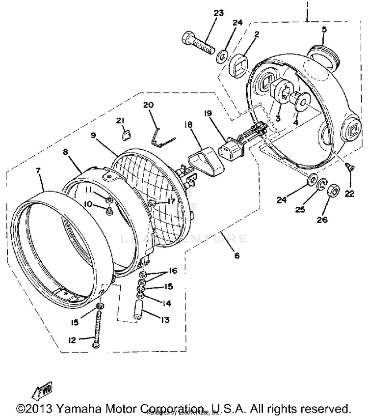 Head Lamp Schematic