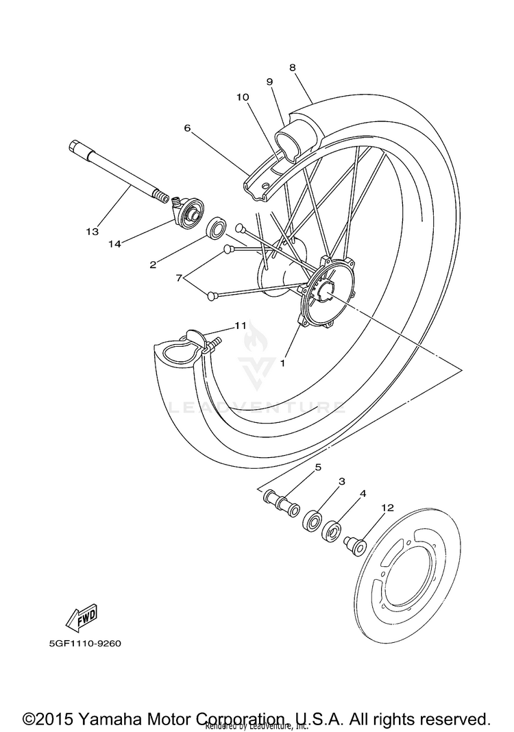 Front Wheel Schematic