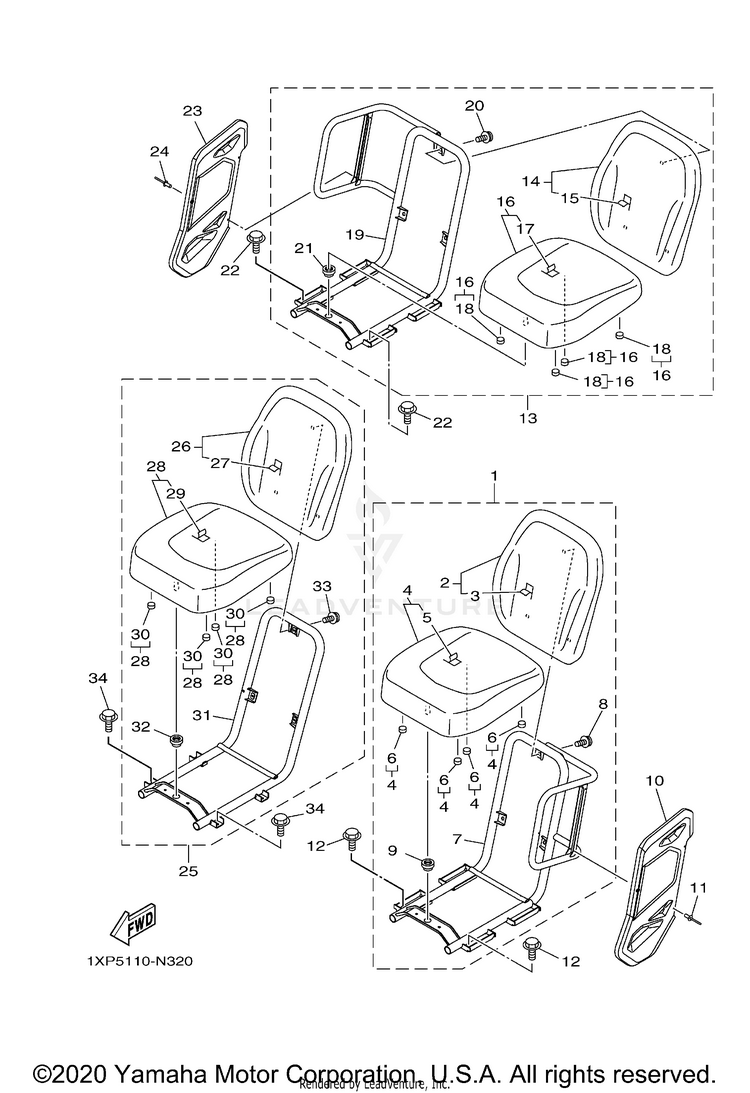 Seat VIKING EPS - YXM70VPALG - 2020 Schematic