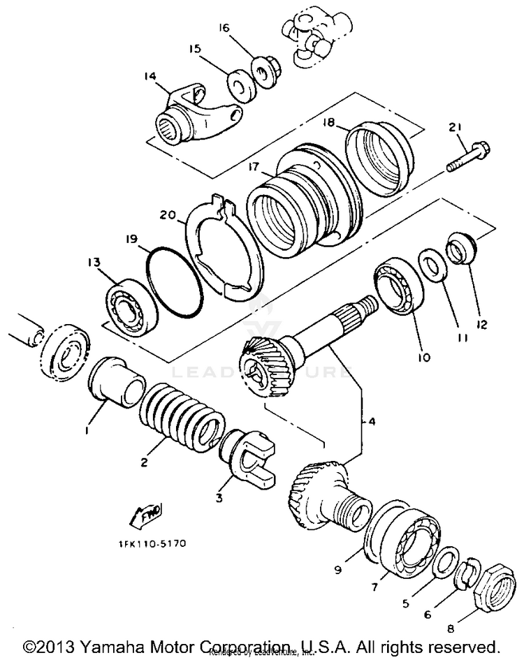 Middle Drive Gear Schematic