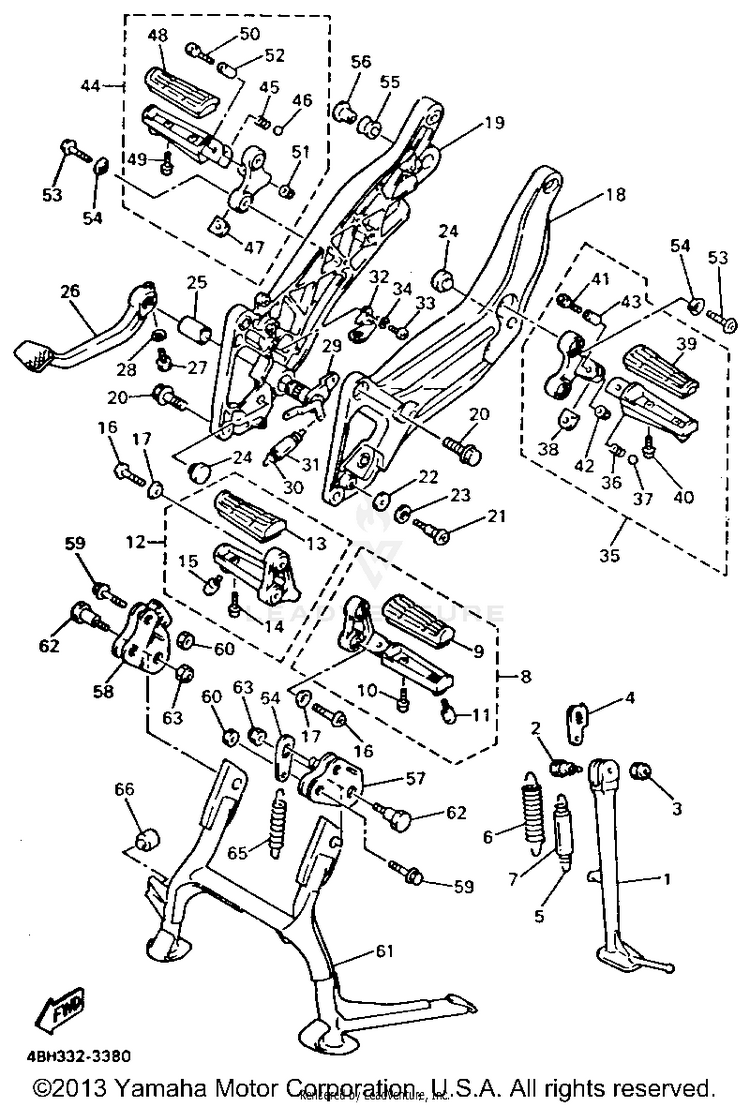 Stand Footrest Schematic
