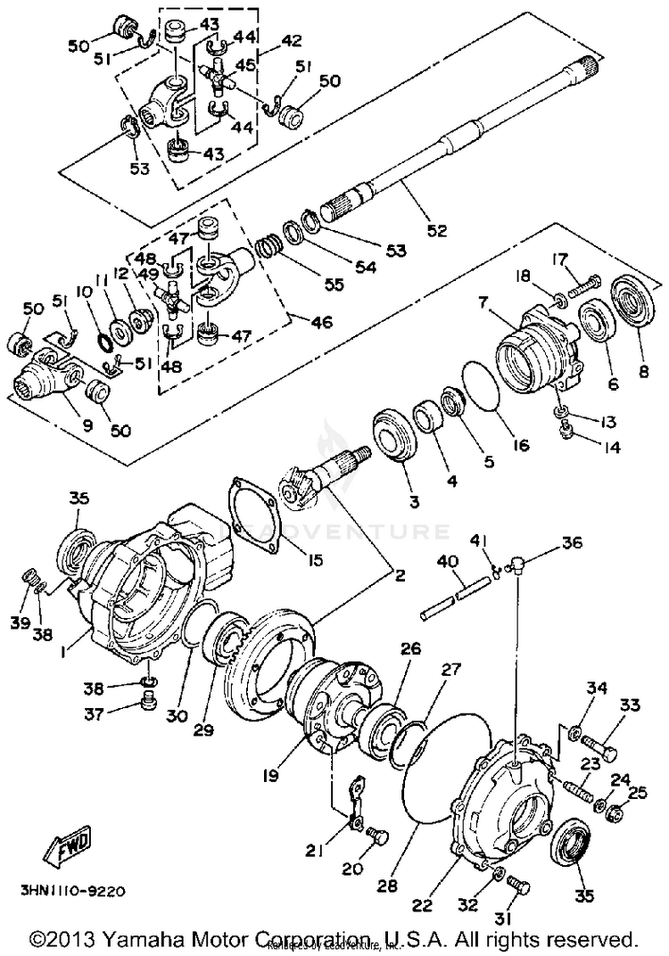 Front Differential Schematic