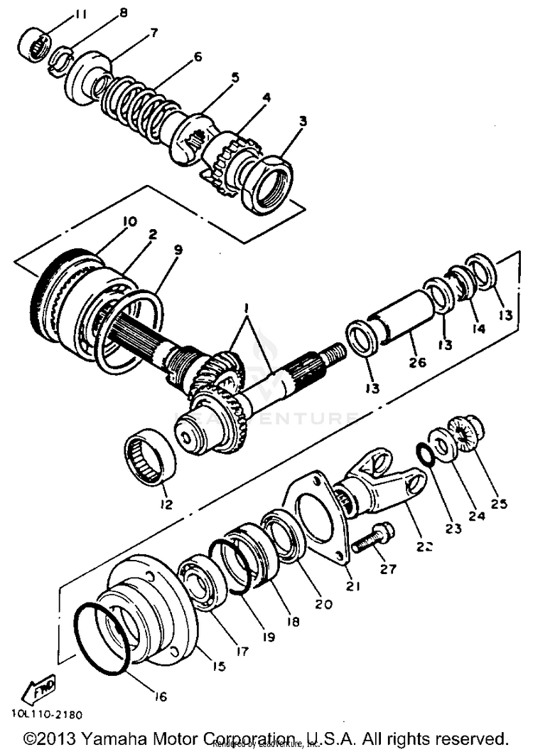 Middle Drive Gear Schematic