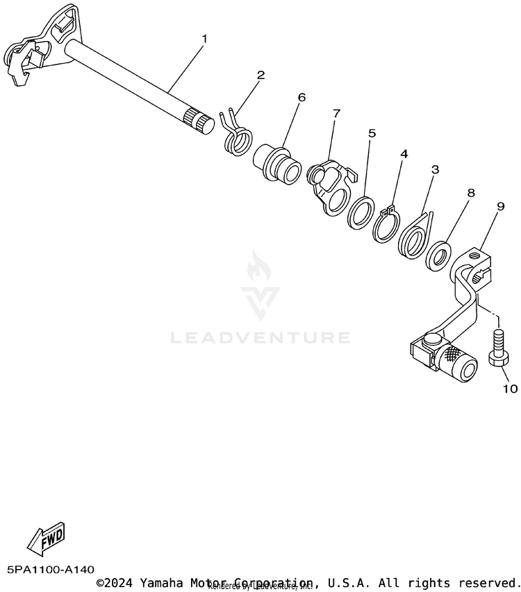 Shift Shaft Schematic