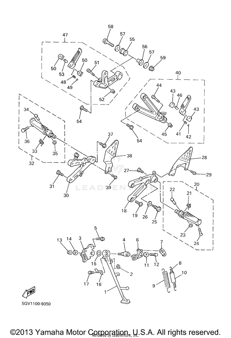 Stand Footrest Schematic