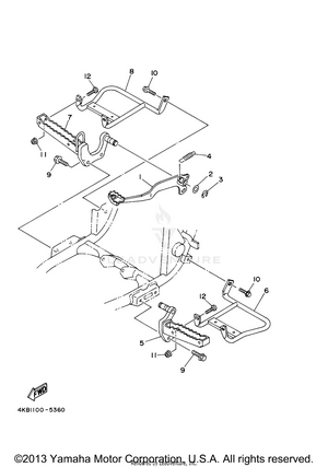 Stand Footrest Schematic