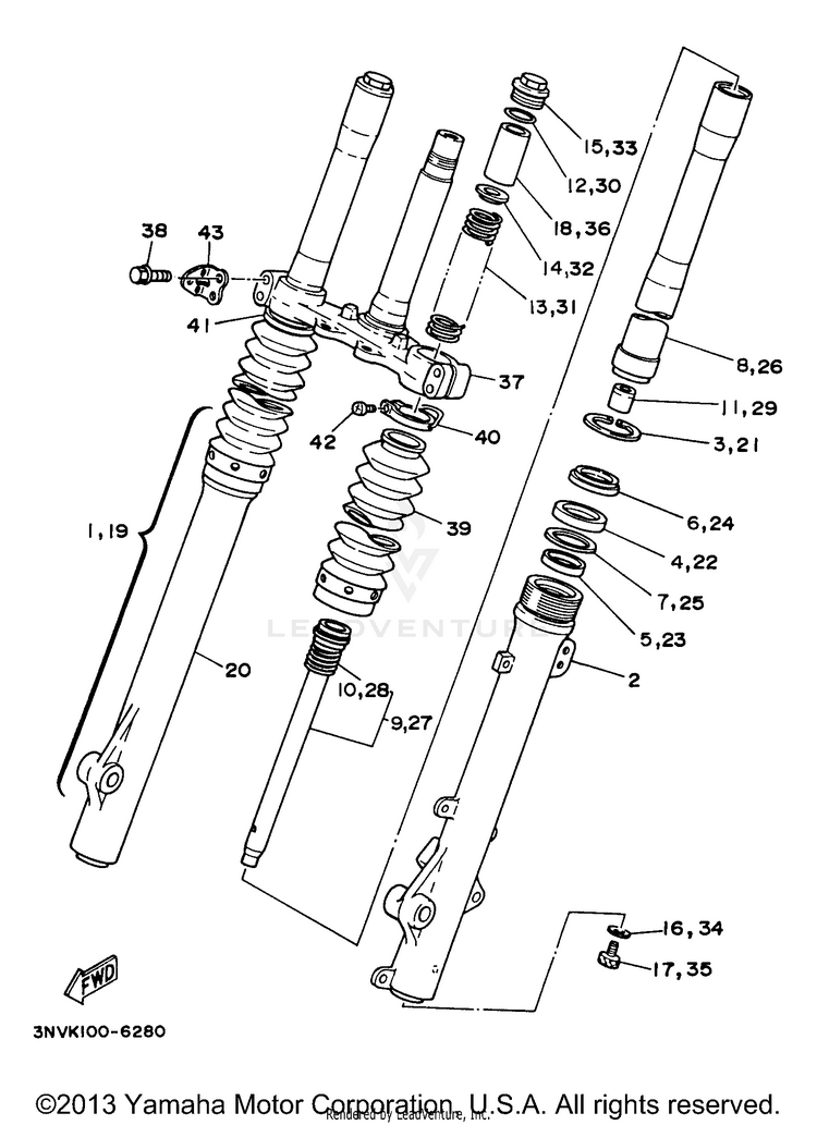Front Fork Schematic