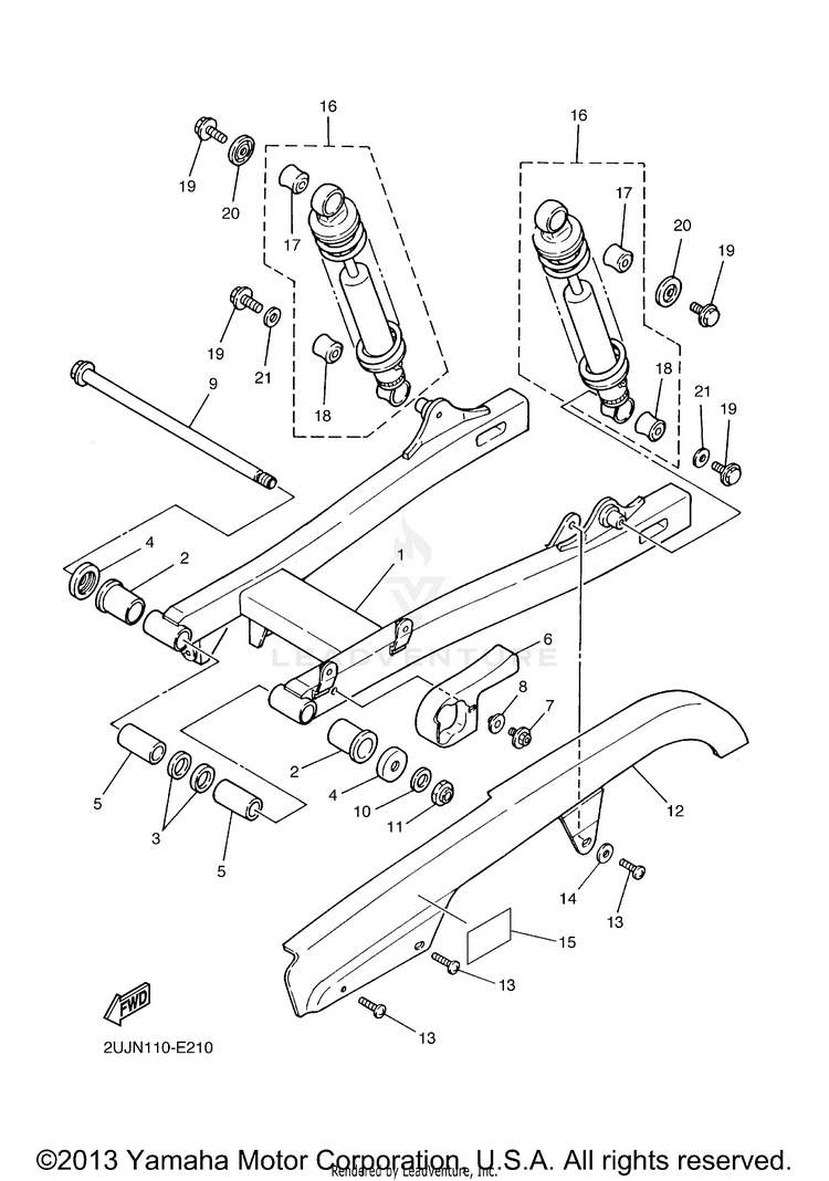 Rear Arm Suspension Schematic