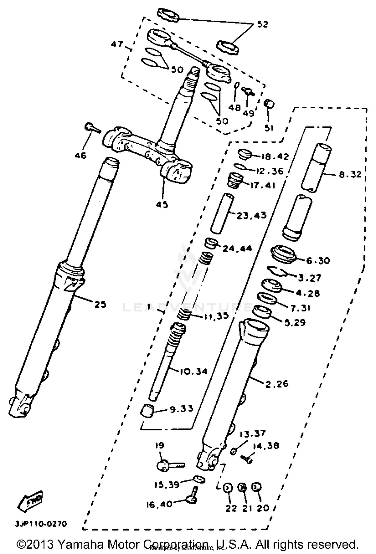 Front Fork Schematic