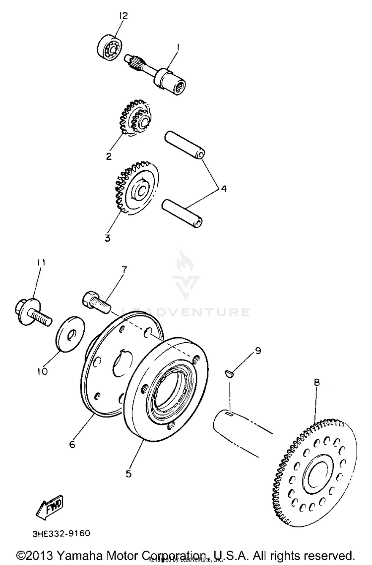 Starter Clutch Schematic