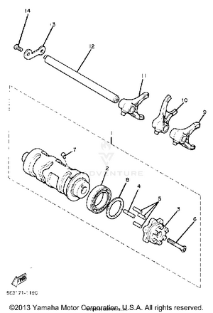 Shift Cam Fork Schematic