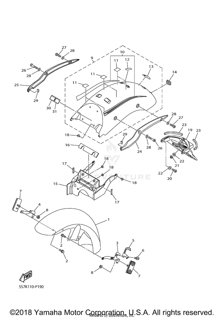 Fender V STAR 950 - XVS95FCB - 2015 Schematic