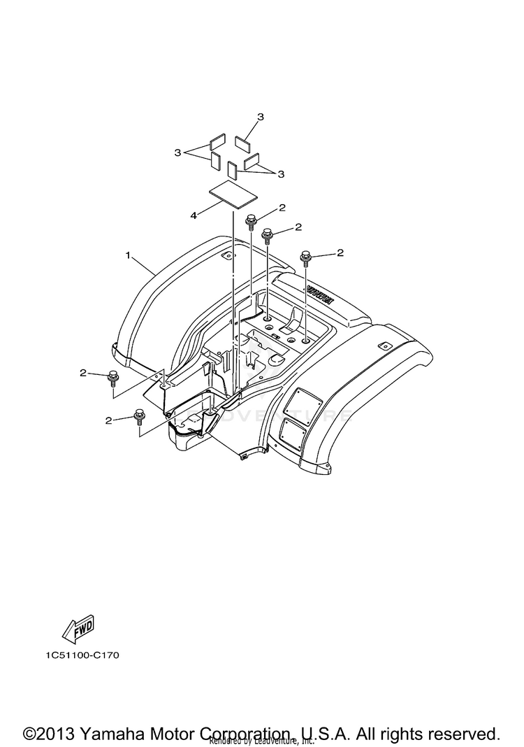 Rear Fender Schematic