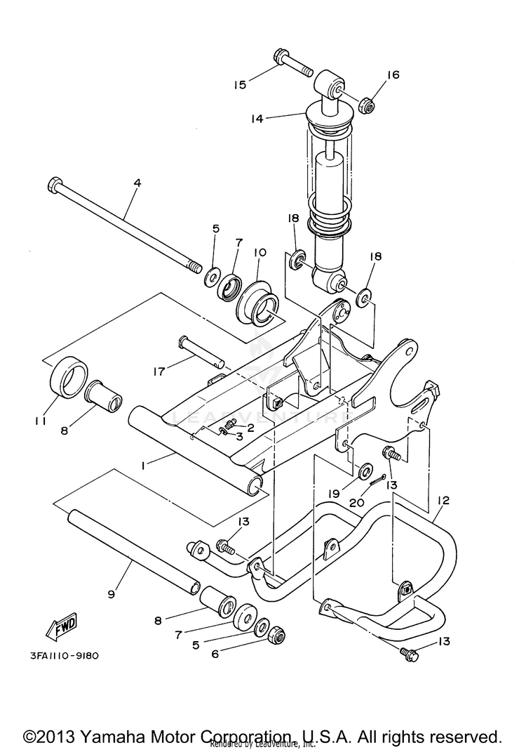 Rear Arm Suspension Schematic