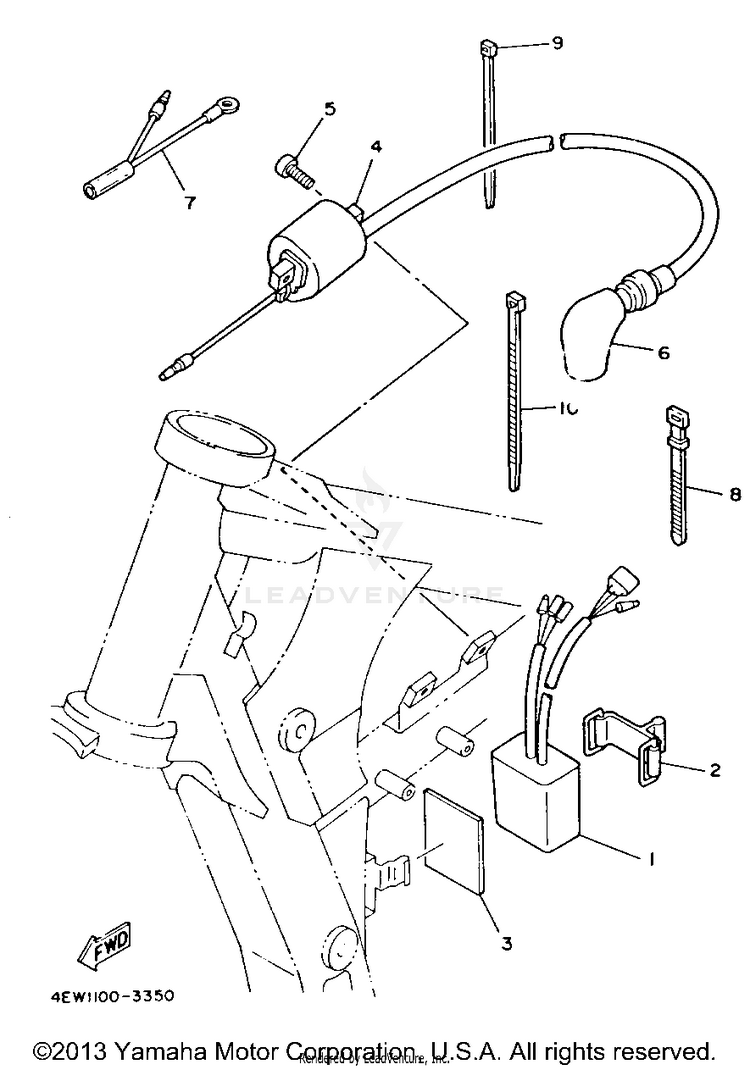Electrical 1 YZ250E1 - 1993 Schematic