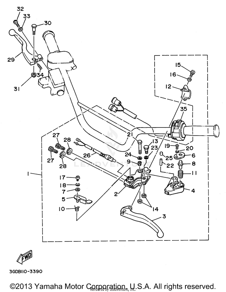Handle Switch Lever Schematic