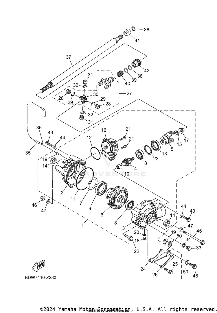 Front Differential Schematic