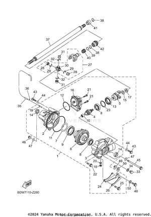 Front Differential Schematic