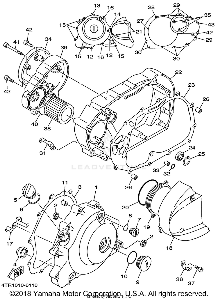Crankcase Cover 1 Schematic