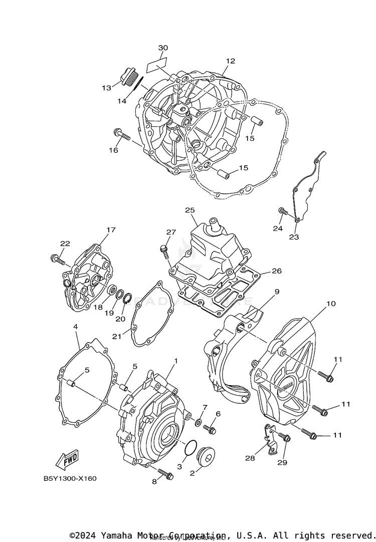 Crankcase Cover 1 Schematic