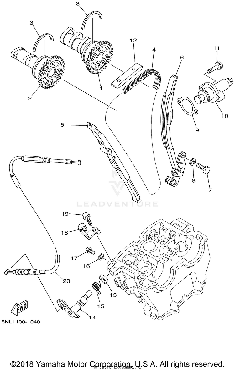 Camshaft Chain Schematic