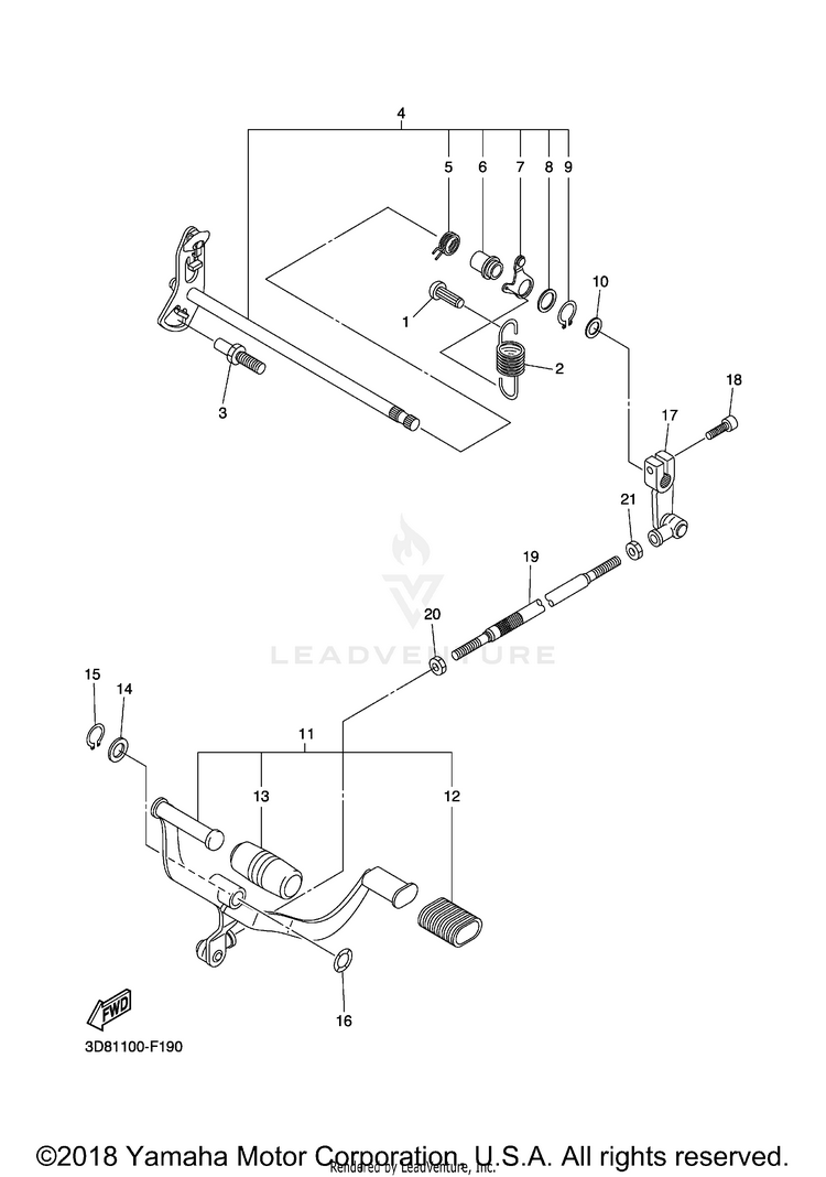 Shift Shaft Schematic
