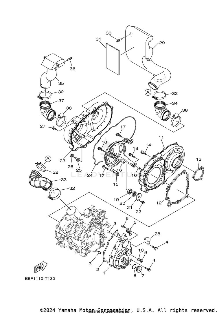 Crankcase Cover 1 Schematic