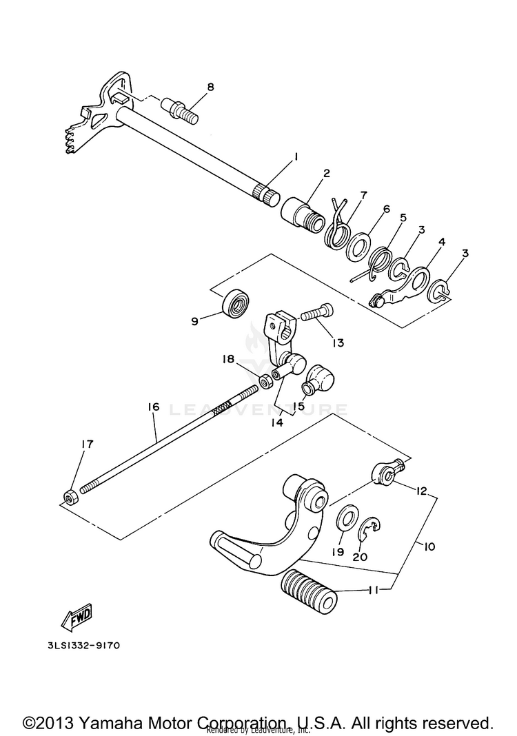 Shift Shaft Schematic