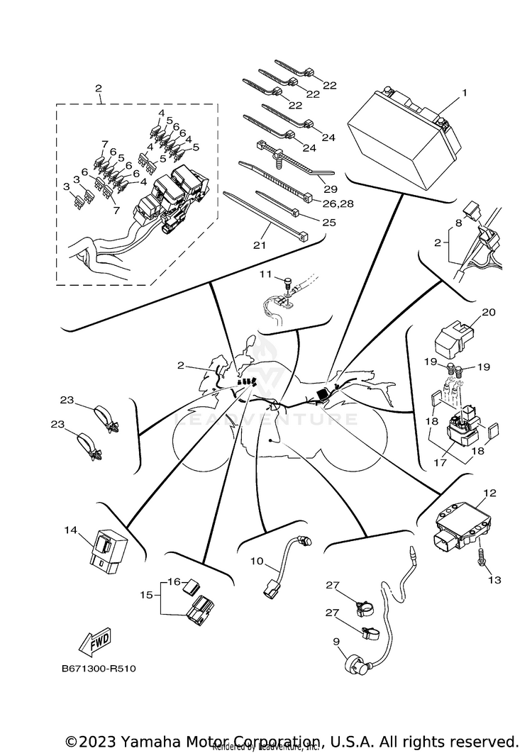 Electrical 2 FZ10 - FZ10HCB - 2017 Schematic