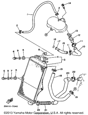 Radiator - Hose Schematic