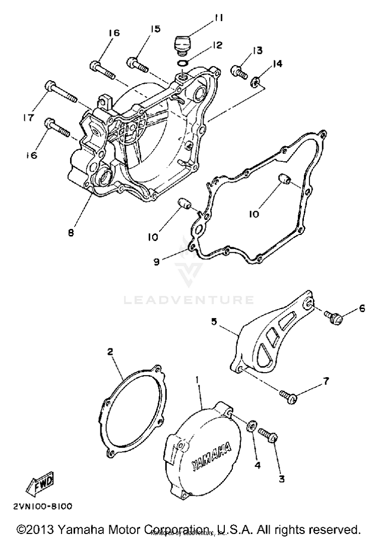 Crankcase Cover Schematic