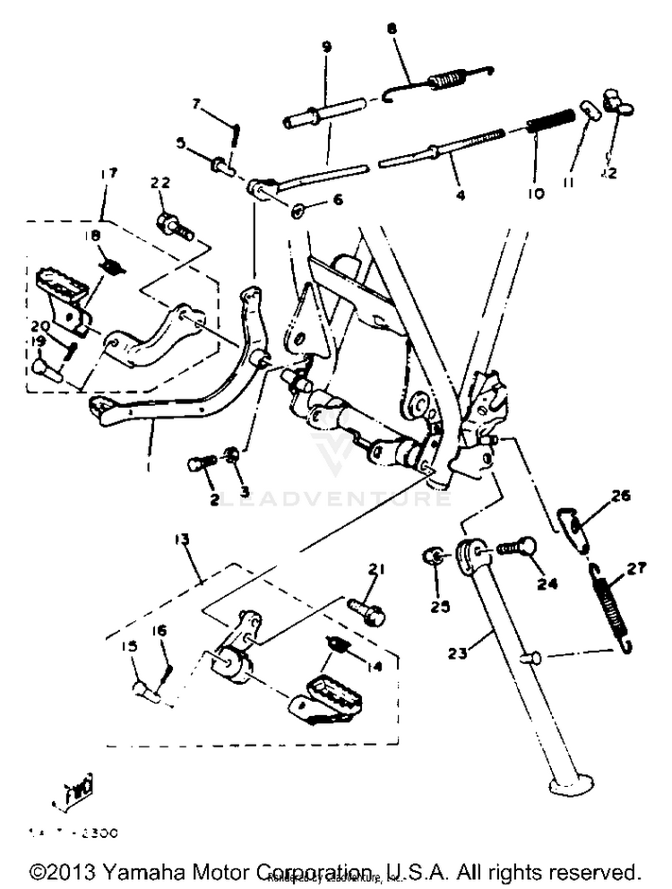 Stand - Footrest Schematic