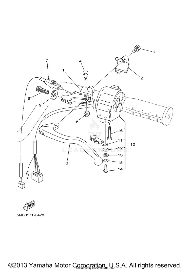 Handle Switch & Lever Schematic