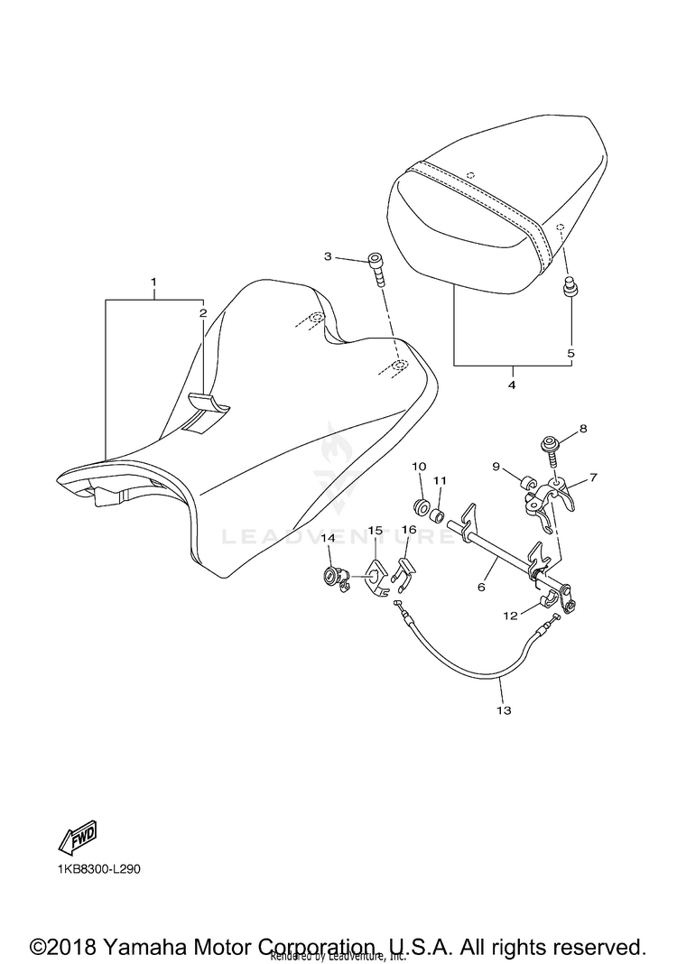 Seat YZFR1 - YZFR1DCG - 2013 Schematic
