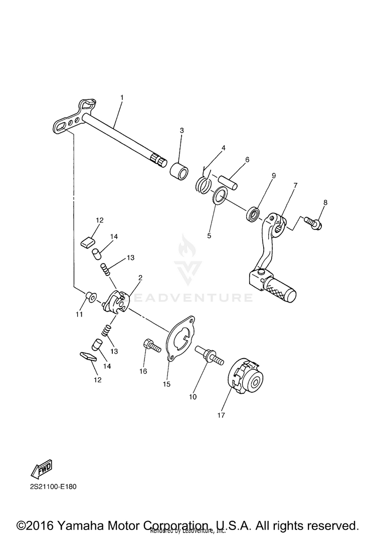 Shift Shaft Schematic