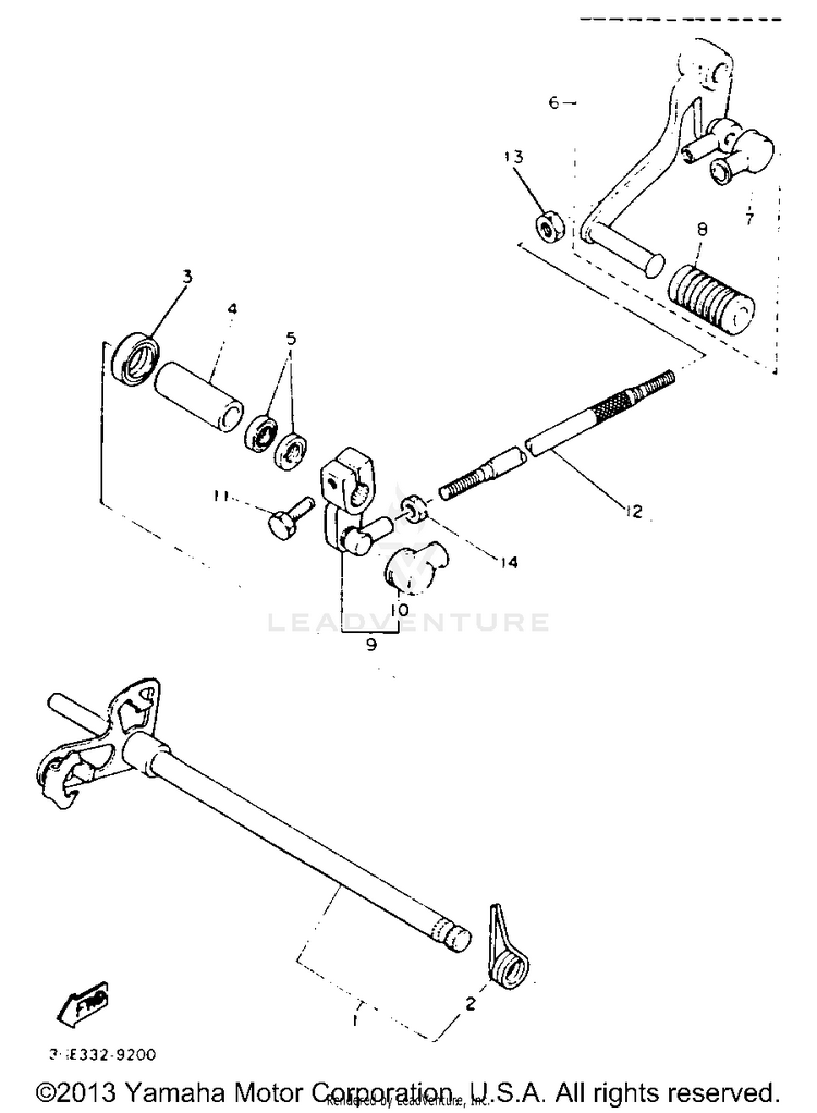 Shift Shaft Schematic