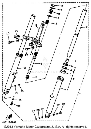 Front Fork Schematic