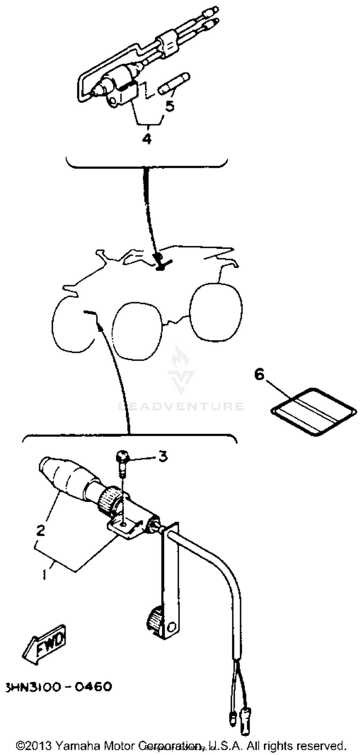 Electrical 2 (Alternate Parts) BIG BEAR 4WD - YFM350FWE - 1993 Schematic