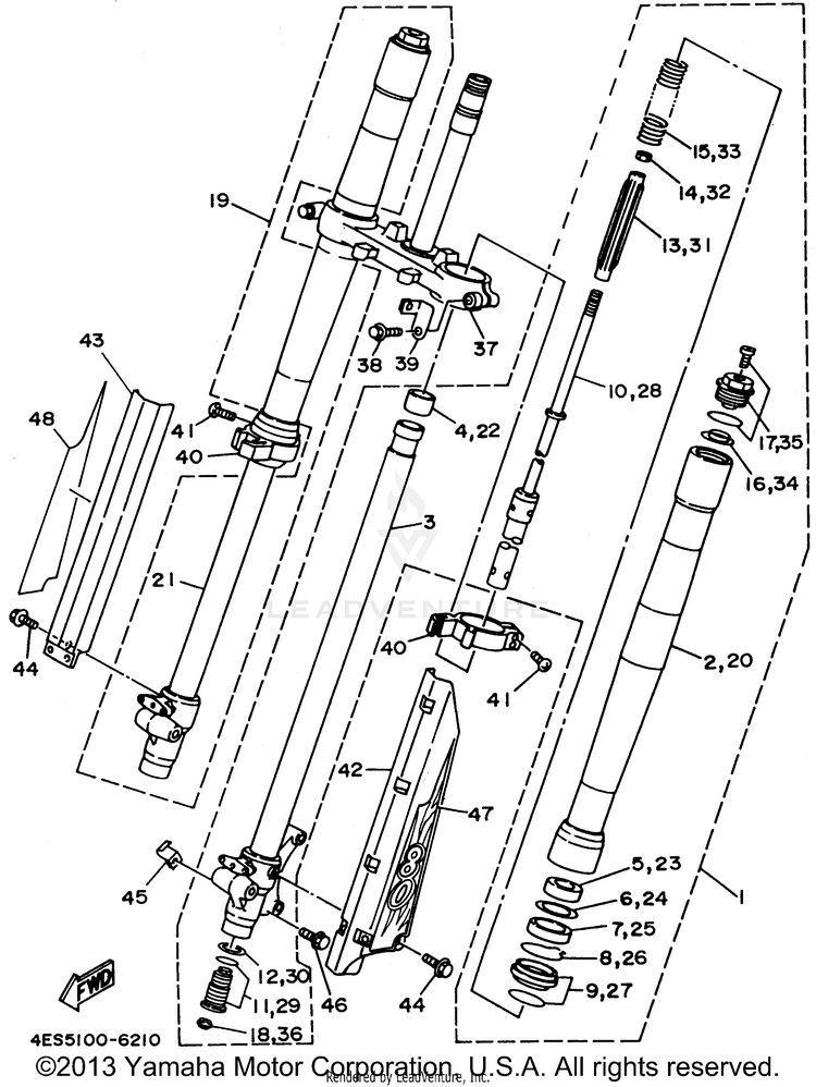 Front Fork Schematic