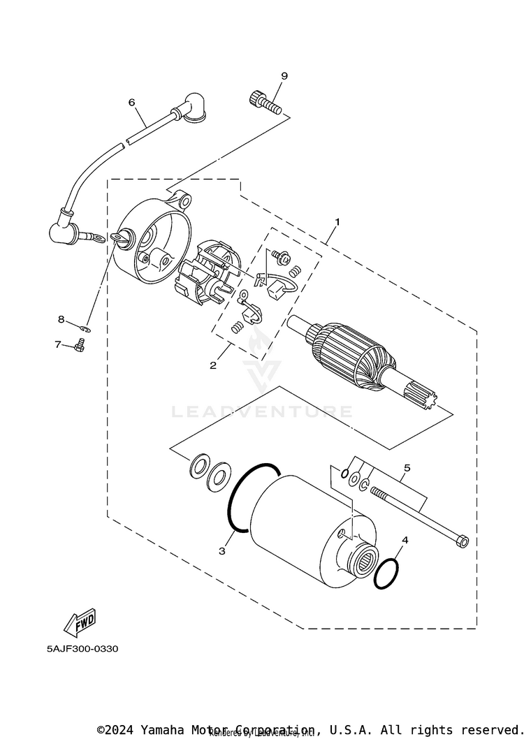 Starting Motor Schematic