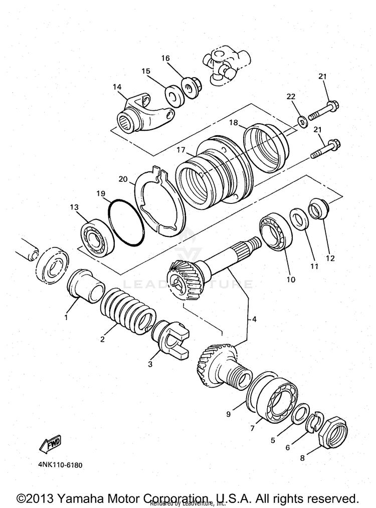 Middle Drive Gear Schematic