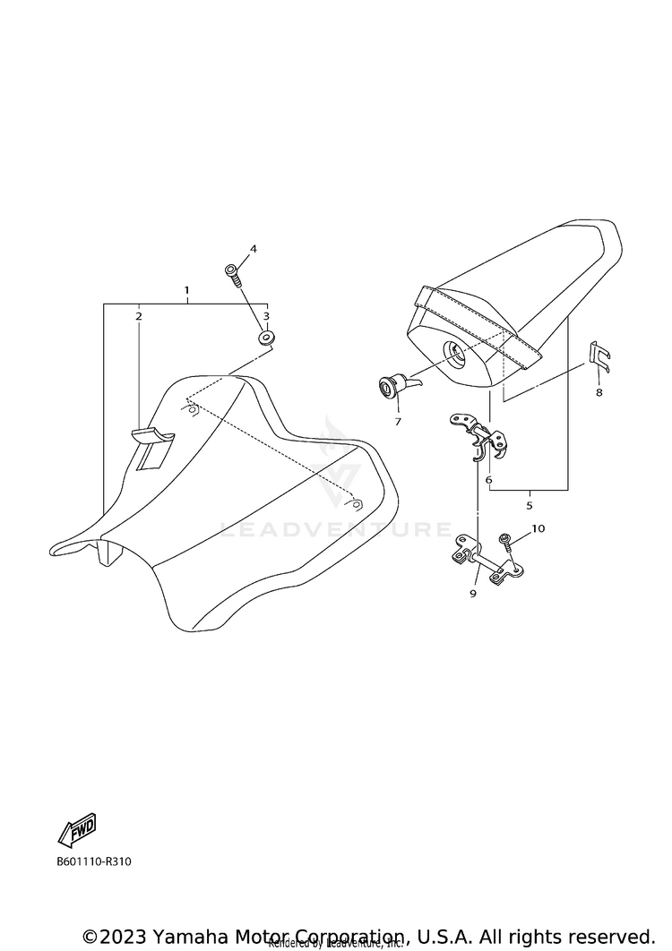 Seat YZFR1 - YZFR1HCB - 2017 Schematic