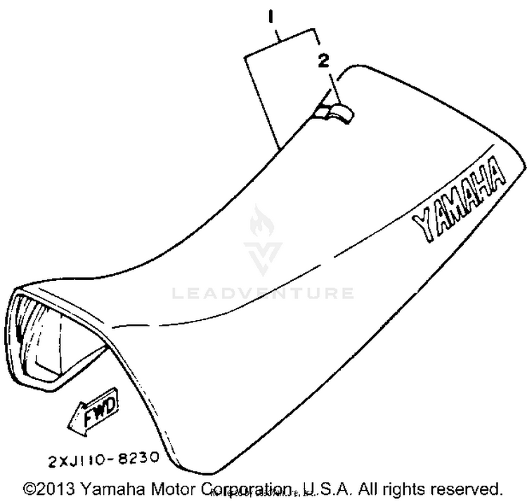Seat BLASTER - YFS200D_MN - 1992 Schematic