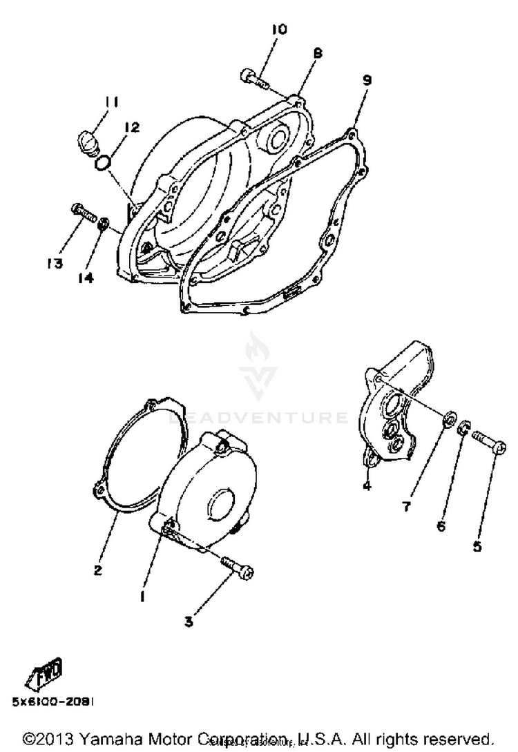Crankcase Cover Schematic