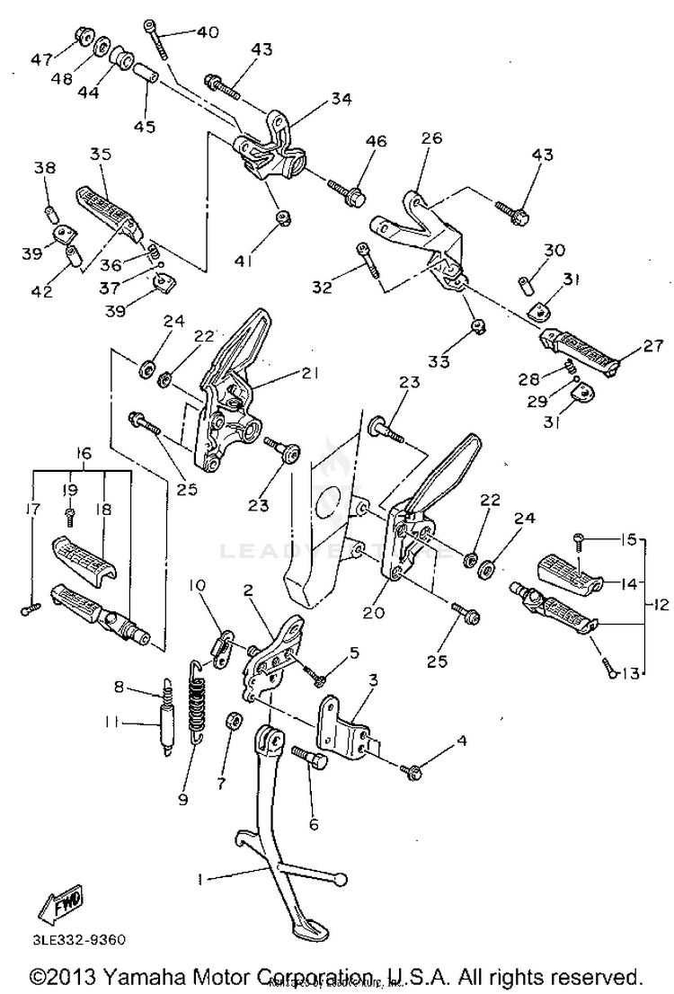 Stand Footrest Schematic